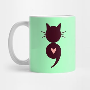 Cat Semicolon Mug